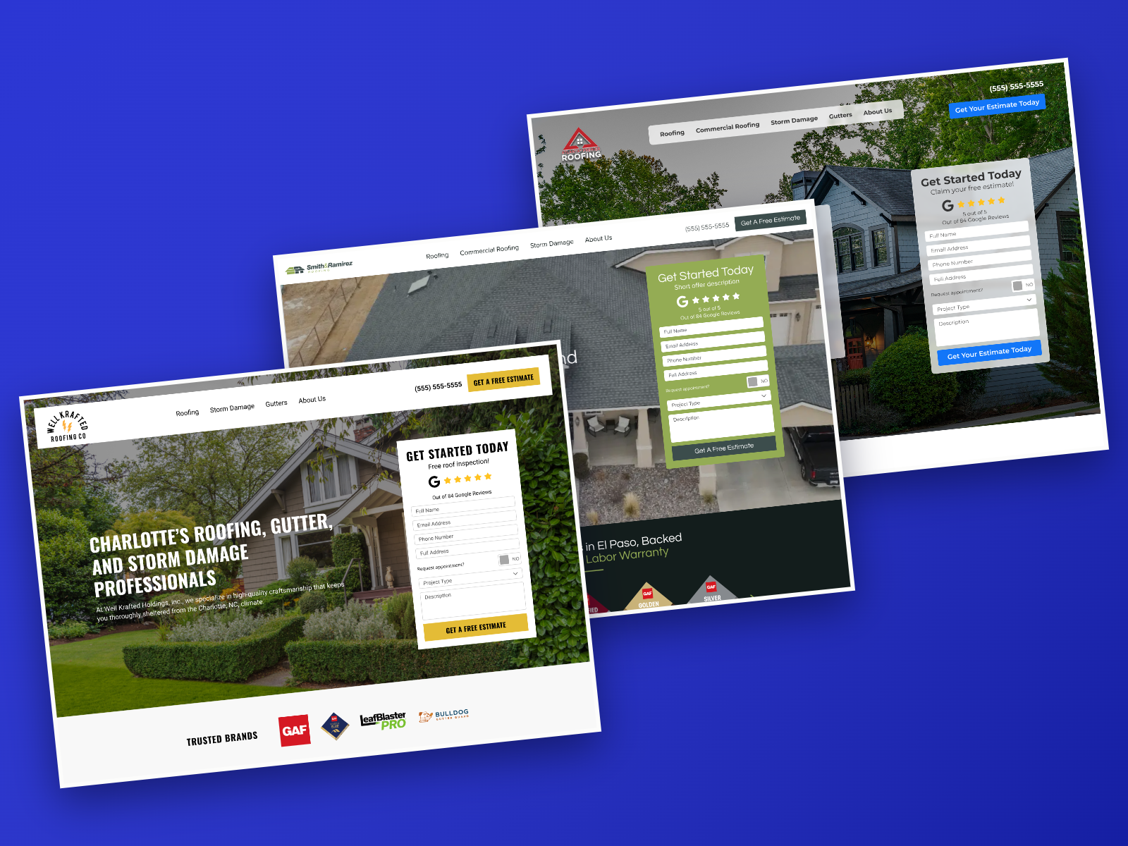 Home services website designs
